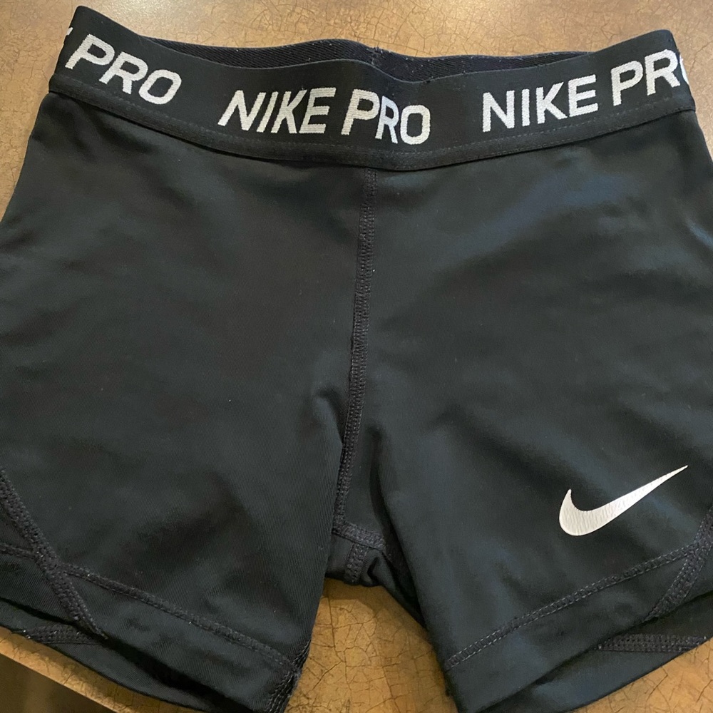 Nike pro dri fit shorts- girls small